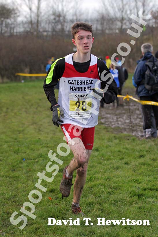 Yellow 28 finishing the under-17s 2012 North East Championships, Summerhill Country Park, Hartlepool.